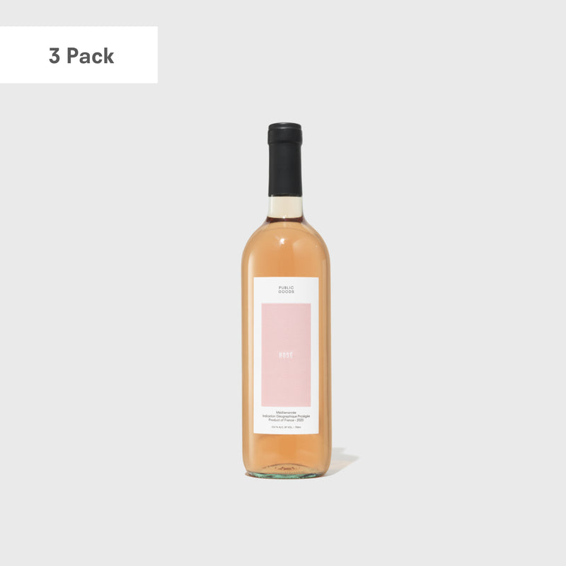 Public Goods Wine Rosé 3-Pack