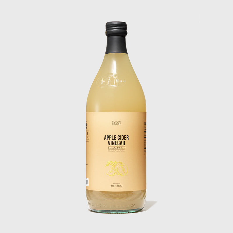Public Goods Organic Apple Cider Vinegar | Raw & Unfiltered With Mother