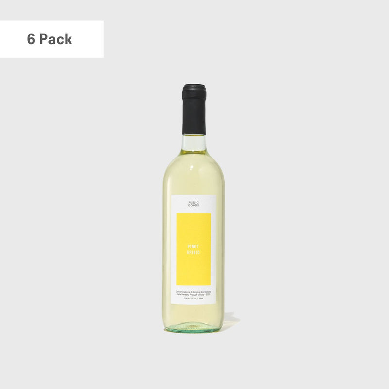 Public Goods Wine Pinot Grigio 6-Pack