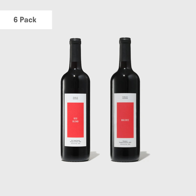 Public Goods Wine Red Variety 6-Pack