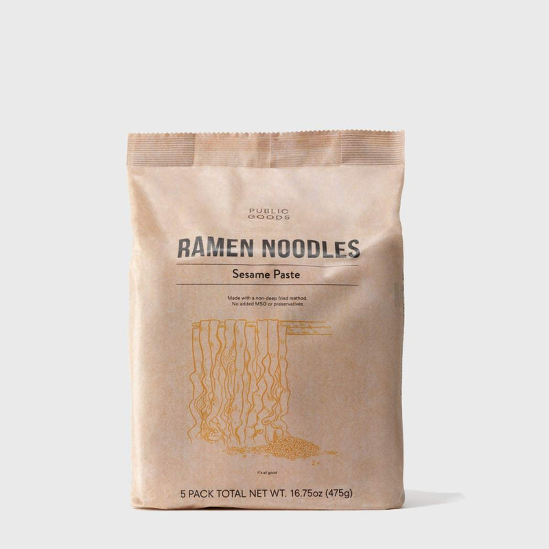 Public Goods Product Set Sesame Paste Ramen Noodles ($1 Per Pack Promo Bundle)
