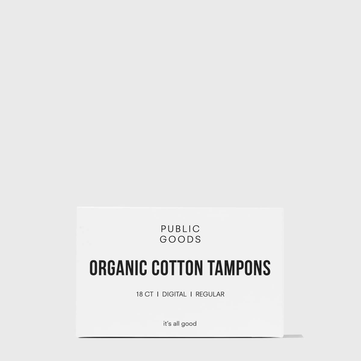 Public Goods Personal Care Applicator Free Cotton Tampons - Regular