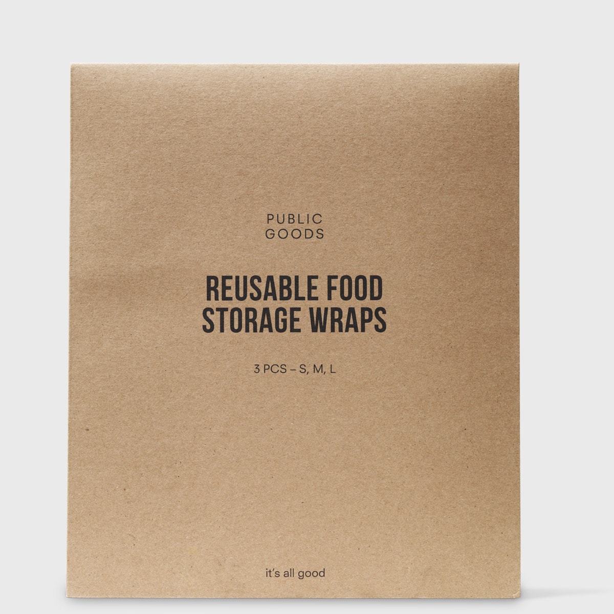 Public Goods Household Reusable Food Storage Wraps