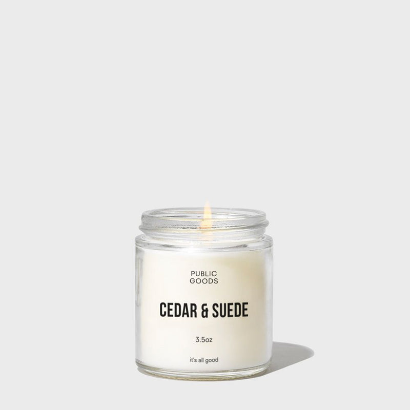 Public Goods Household Cedar & Suede Scented Candle