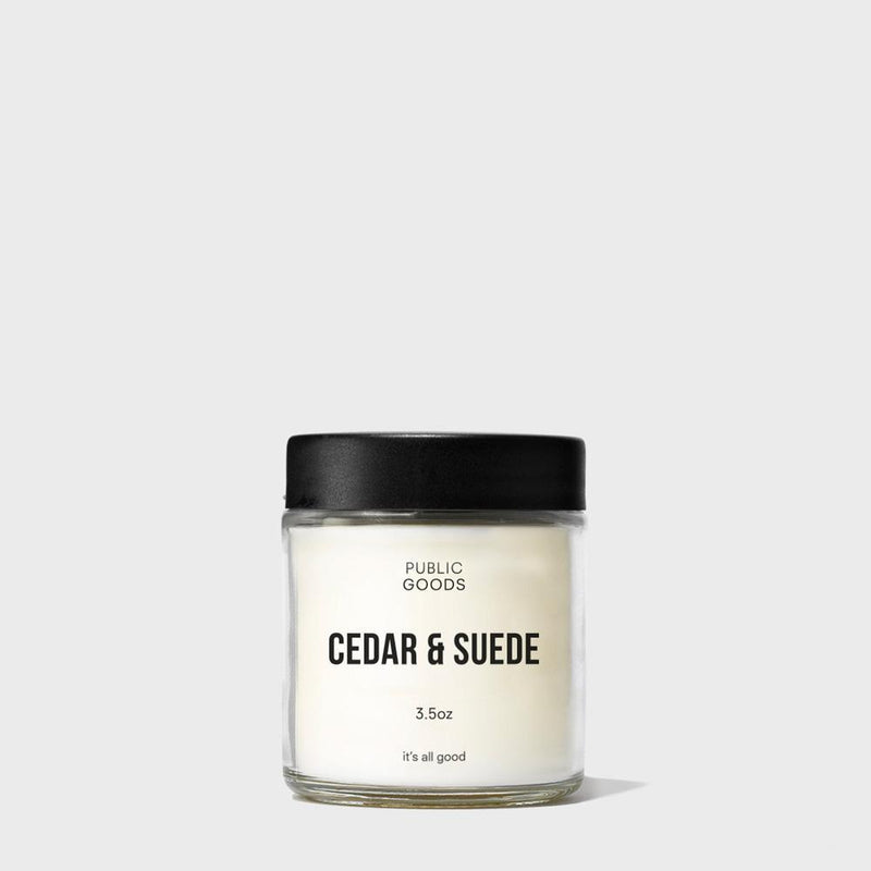 Public Goods Household Cedar & Suede Scented Candle