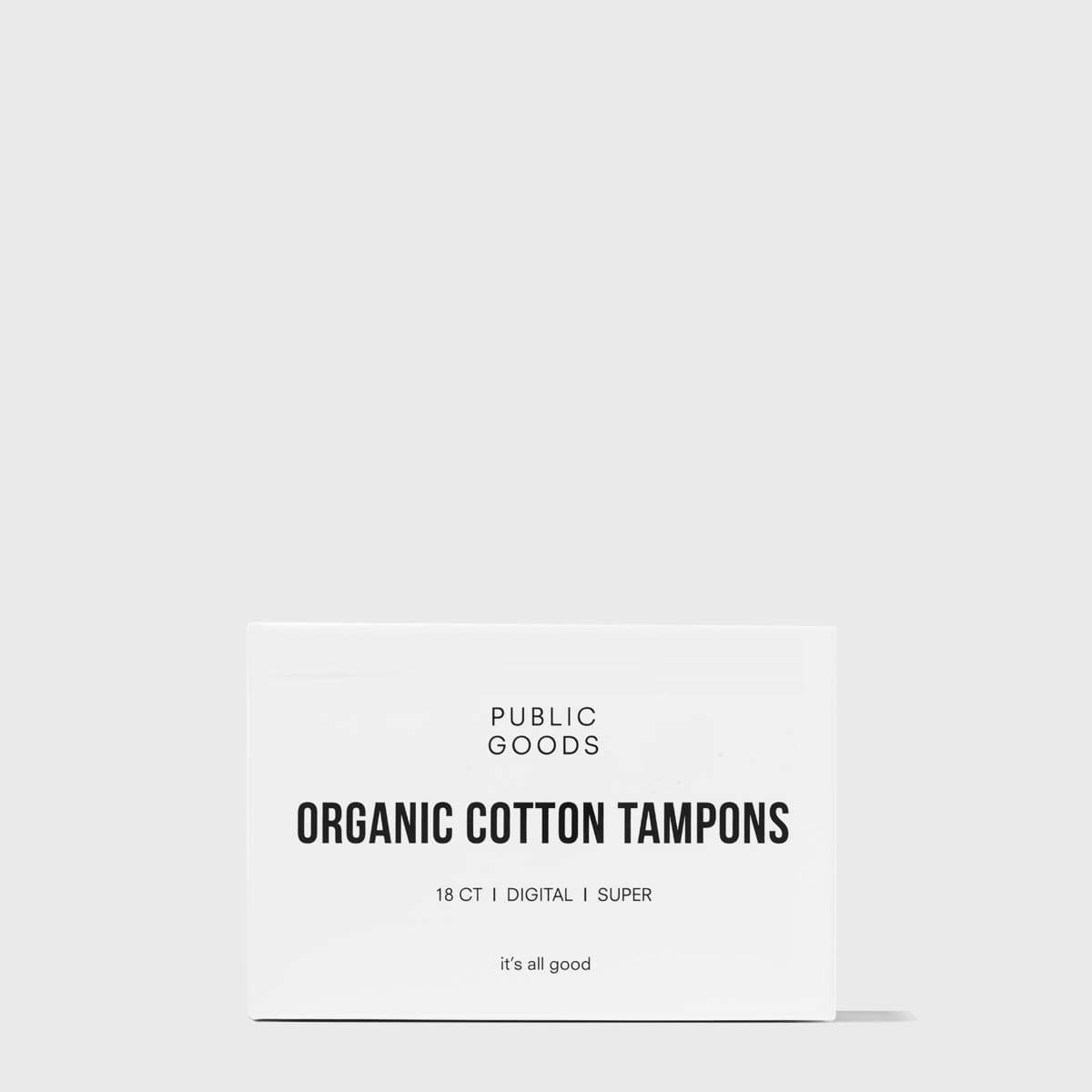 Public Goods Personal Care Applicator Free Cotton Tampons - Super