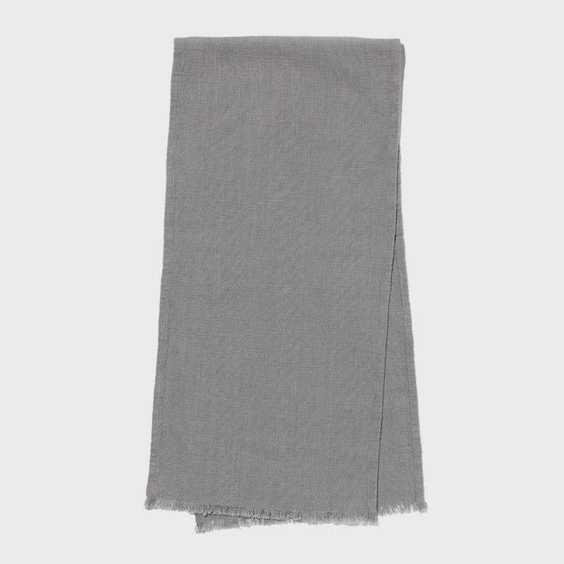 Public Goods 60" Grey Linen Table Runner | Organic Cotton Table Runner