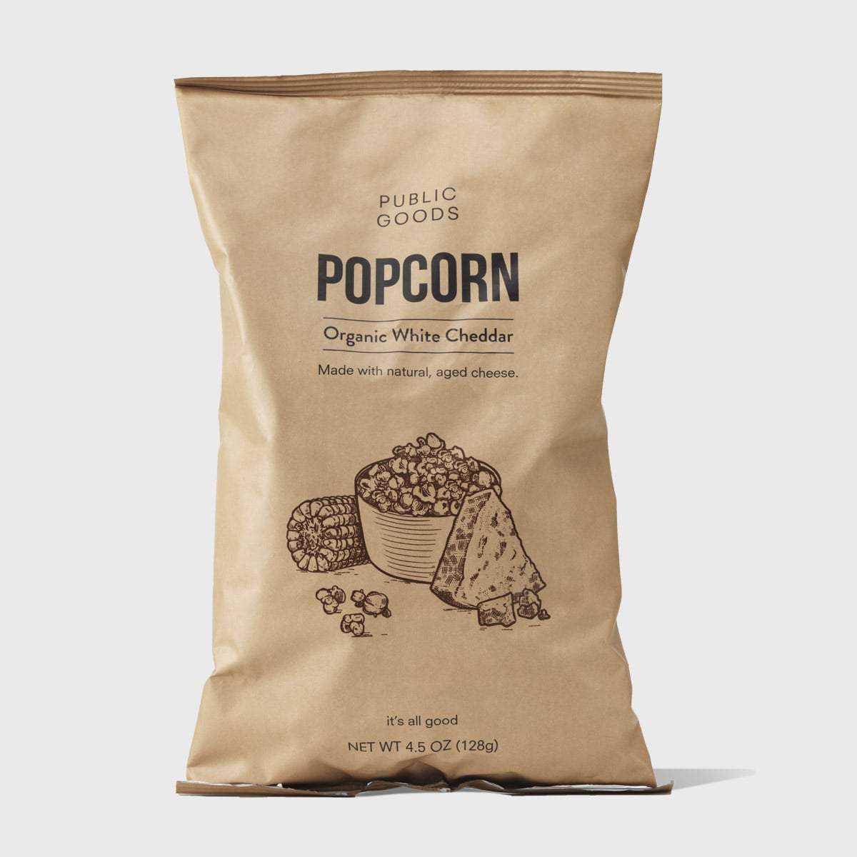 Public Goods Grocery White Cheddar Popcorn