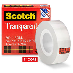 3/4-inch transparent tape