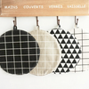 Grid POT MAT - Cream