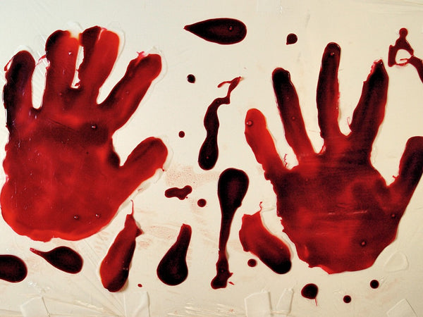 bloody handprint
