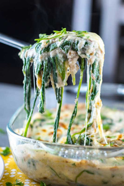 Low-Carb Cauliflower Creamed Spinach