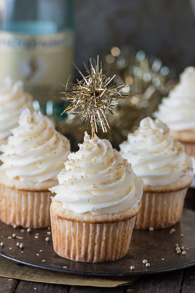 Easy Champagne Cupcakes 