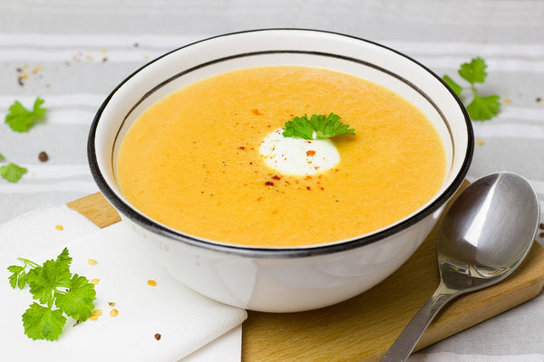 Creamy Sweet Potato Carrot Soup