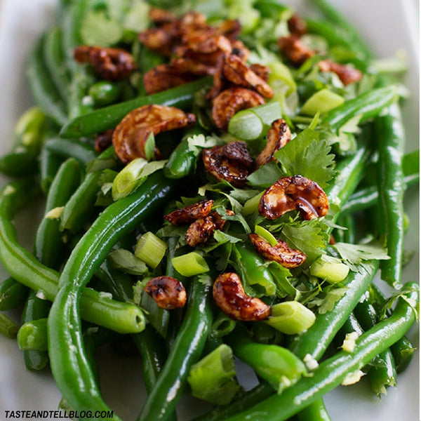 Fresh Green Bean Salad with Asian Dressing