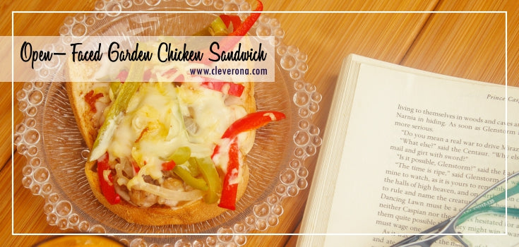 Open-Faced Garden Chicken Sandwich