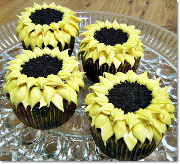sunflower cupcake