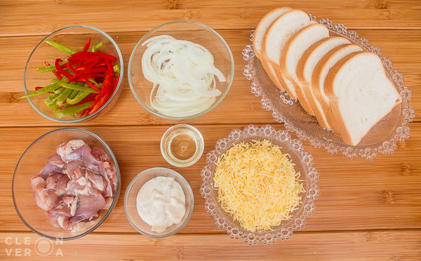 Open-Faced Garden Chicken Sandwich Ingredients