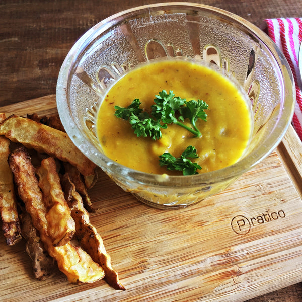 roasted butternut squash and sweet potato soup