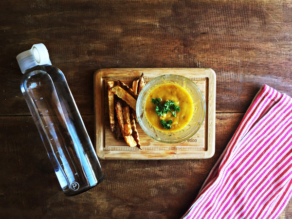 roasted butternut squash and sweet potato soup