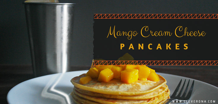 Mango Cream Cheese Pancakes
