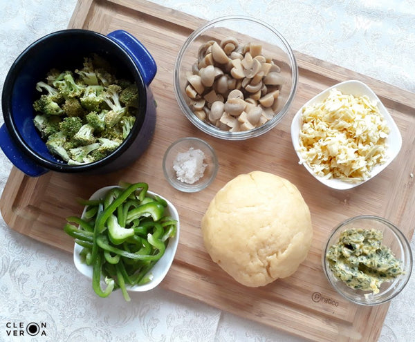Mushroom and Broccoli Pizza Recipe - Ingredients