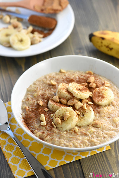 Quick Peanut Butter Banana Oatmeal