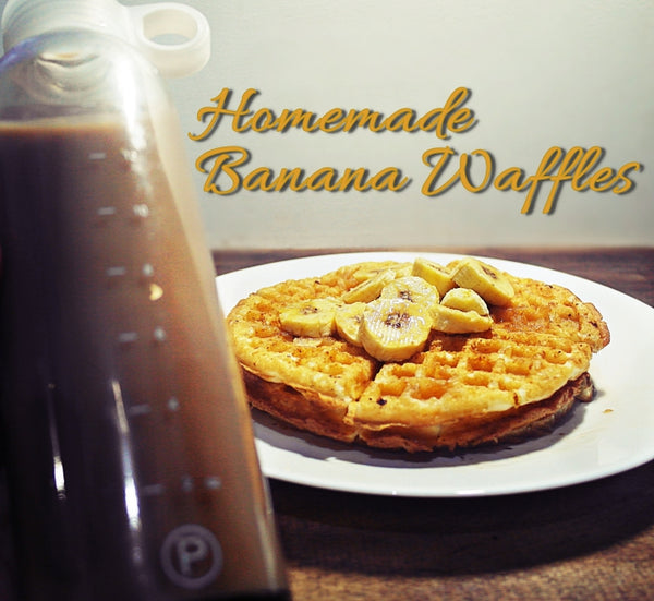 homemade banana waffles
