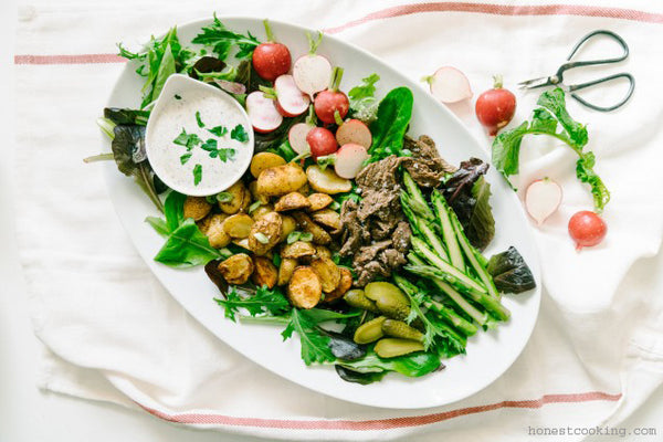 Spring Baby Potato Salad by Honest Cooking