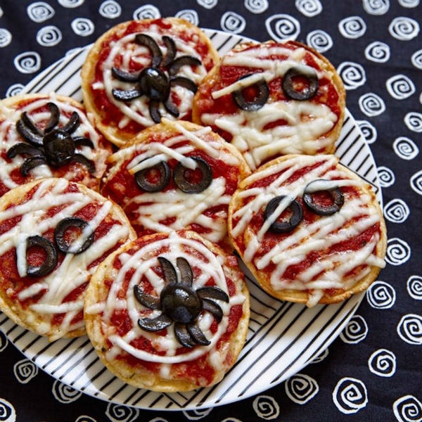 Spiderweb Pizza by Nerdy Mama