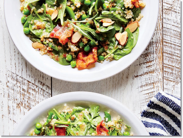 Spring Vegetable and Quinoa Salad with Bacon 