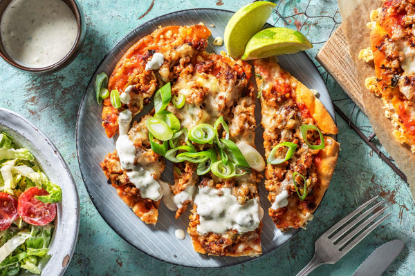 turkey taco pizza by Hello Fresh