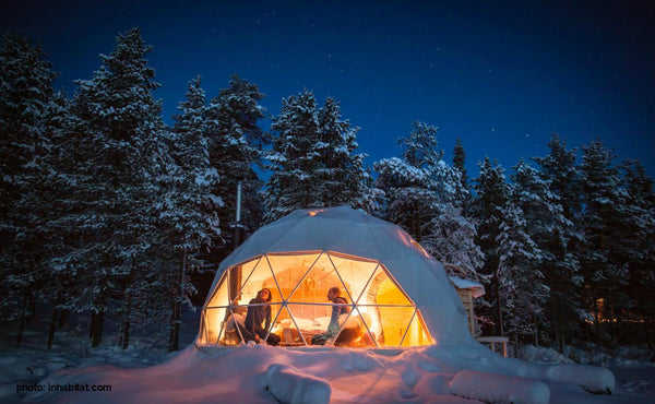 winter glamping