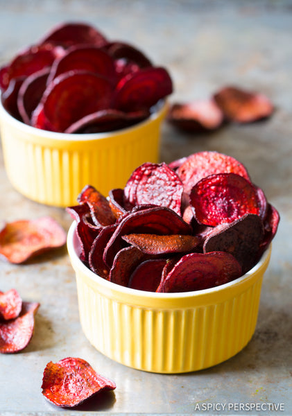 Oven Baked Beet Chips Recipe