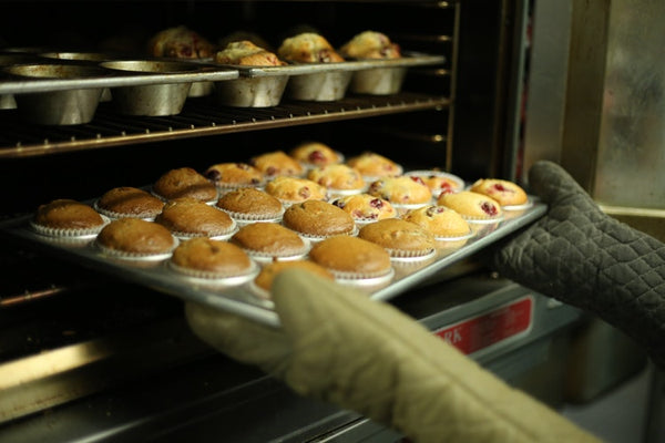 cupcakes on the oven