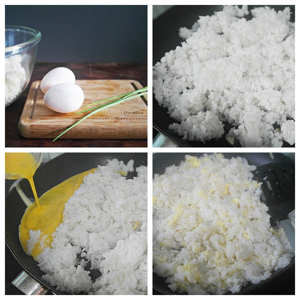 cooking chinese egg fried rice