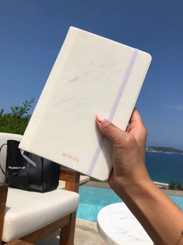 Carrara White Notebook Journal