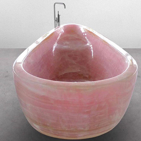 rose quartz bath tub