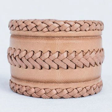 Braided leather cuff by Archeria | The Leather Shed Blog