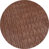 Brown Pleated Leather