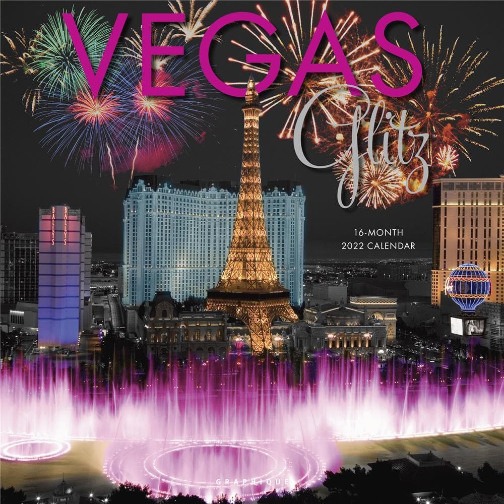 Vegas Glitz 2022 Wall Calendar by Graphique de France – Calendar Club