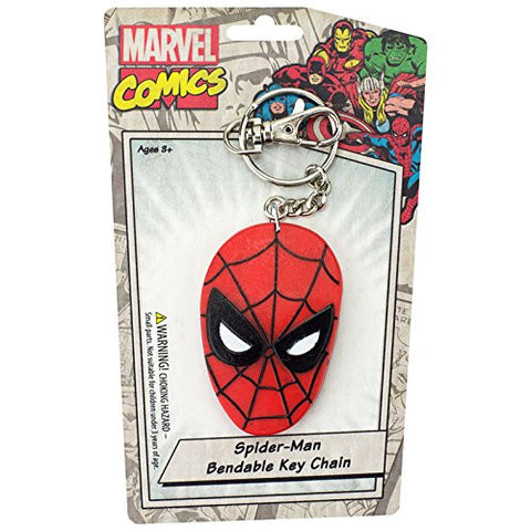 Spider-Man Face Bendable Keychain