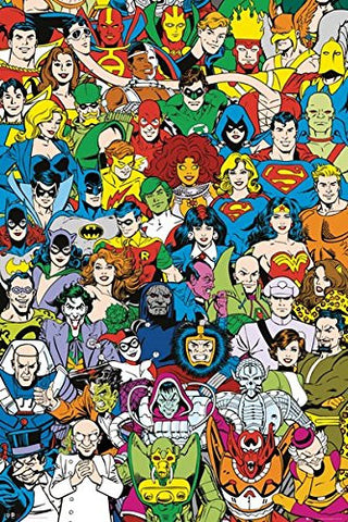 DC Comics Retro Cast Poster