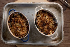 Amanda Hamilton’s Aubergine, Tomato and Parmesan Oaty Bake