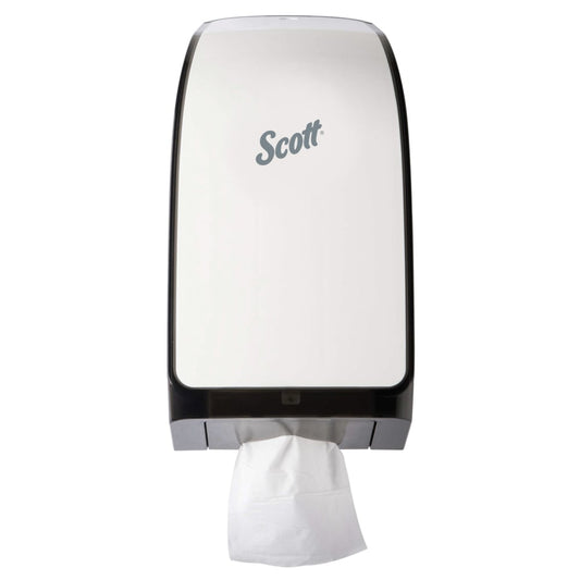 Scott® Hygienic Bathroom Tissue Dispenser, 7.38 x 6.38 x 13.75, White, 40407
