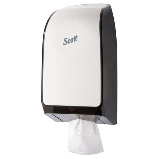 Scott® Hygienic Bathroom Tissue Dispenser, 7.38 x 6.38 x 13.75, White, 40407