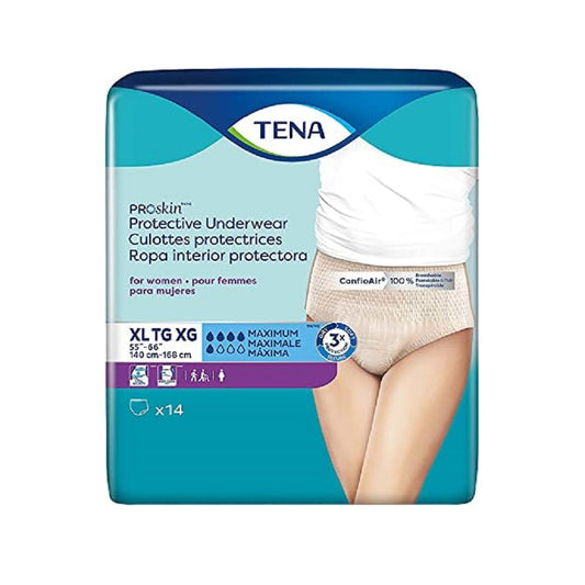 TENA ProSkin Maximum Absorbency, Women, Nude, 55" - 66", XL- 73040