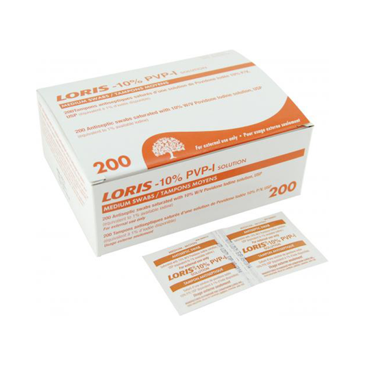 LORIS 10% PVP SWABS WITH 1% IODINE