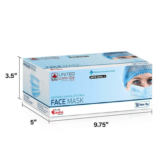 LEVEL 1 - DISPOSABLE MEDICAL STERILE MASK | Masques Médicaux Stérile Jetable - (50PCS)