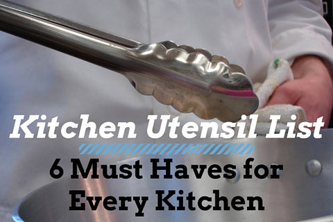 Kitchen Utensil List